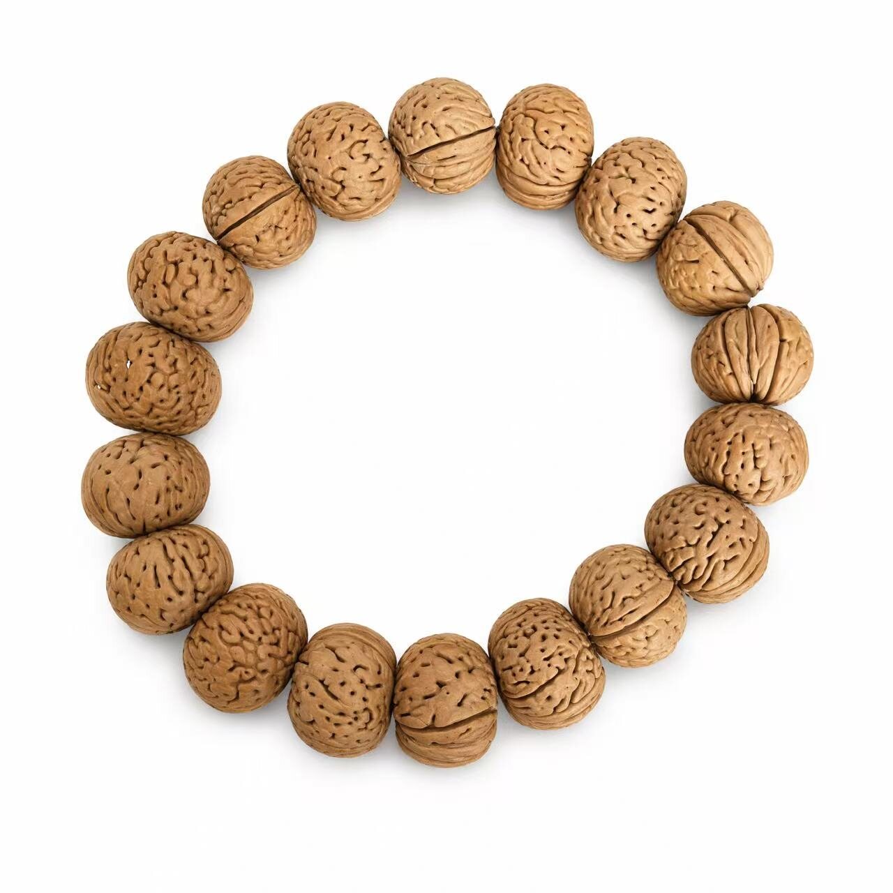 BR-021 walnut texture beaded bracelet photo 6