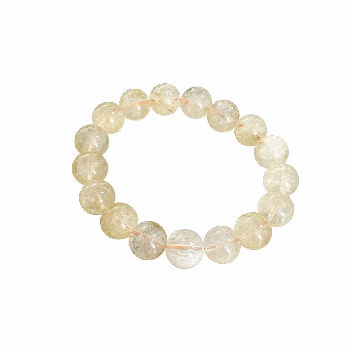 BR-025 citrine beaded bracelet photo 6